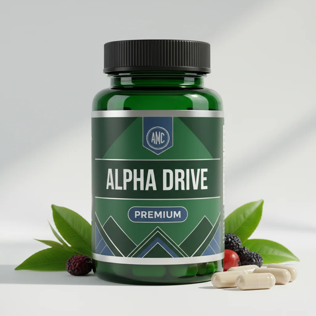 Alpha Drive plant-based men's wellness capsules - 60-capsule bottle
